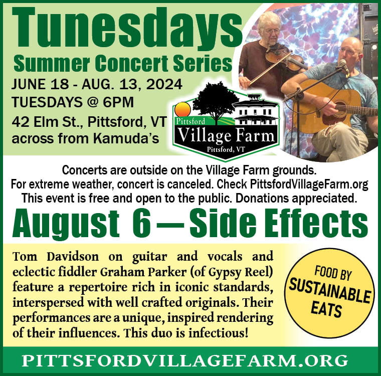 Come to Pittsford Village Farm on Tuesday, August 6!