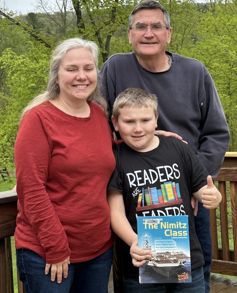 9-year-old Andrew Gradziel of Sudbury organizes book fair at VT Police Academy